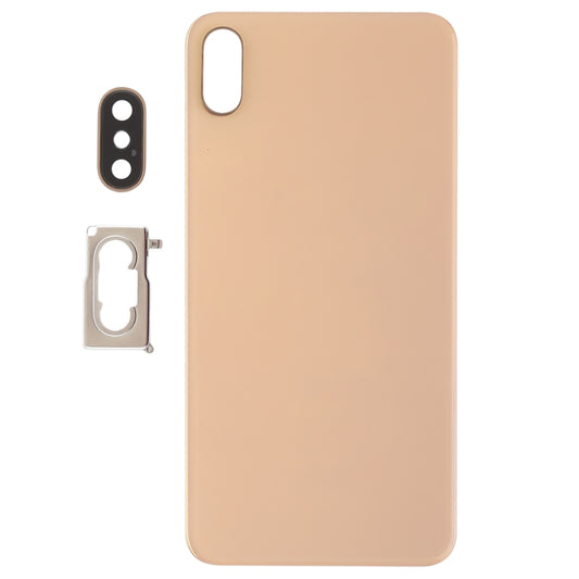 Battery Back Cover with Back Camera Bezel & Lens & Adhesive for iPhone XS Max(Gold) by buy2fix