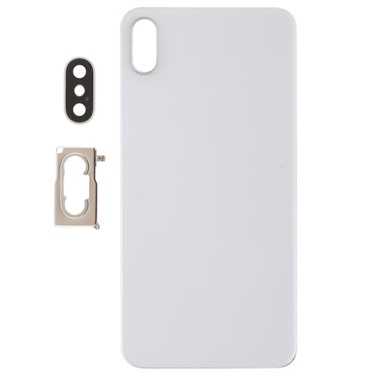 Battery Back Cover with Back Camera Bezel & Lens & Adhesive for iPhone XS Max(White) by buy2fix