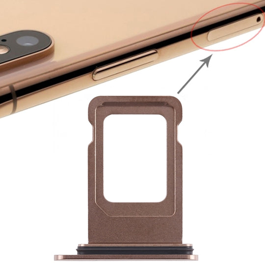 Plateau double carte SIM pour iPhone XS Max (double carte SIM) (or)