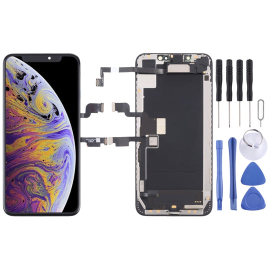 Original-LCD-Bildschirm und Digitizer-Vollmontage mit Ohrhörer-Lautsprecher-Flexkabel für iPhone XS Max