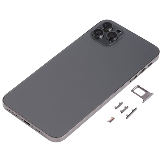 Back Housing Cover with Appearance Imitation of iP13 Pro Max for iPhone XS Max(Black) by buy2fix