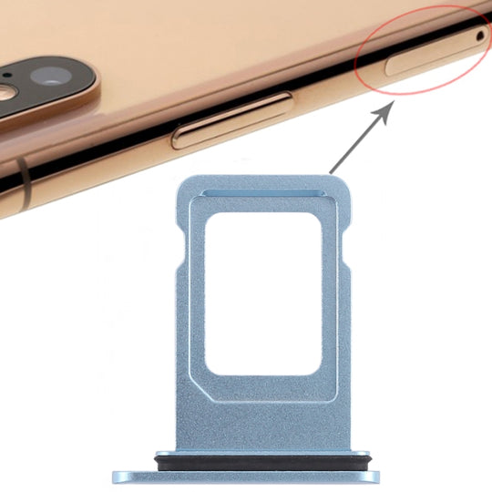 SIM-Kartenfach für iPhone XR (einzelne SIM-Karte) (Blau)