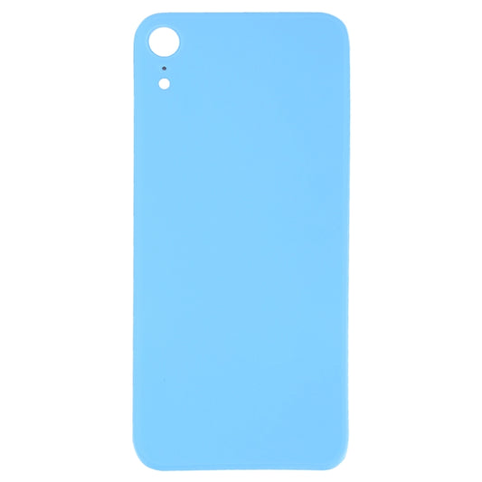 Easy Replacement Big Camera Hole Glass Back Battery Cover with Adhesive for iPhone XR(Blue) by buy2fix
