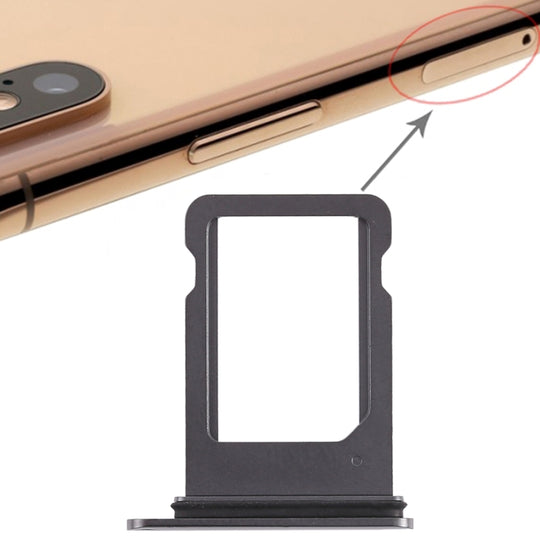 SIM-Kartenfach für iPhone XS (einzelne SIM-Karte) (Schwarz)