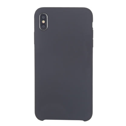 For iPhone XR Four Corners Full Coverage Liquid Silicone Case(Dark Gray) - More iPhone Cases by buy2fix | Online Shopping UK | buy2fix