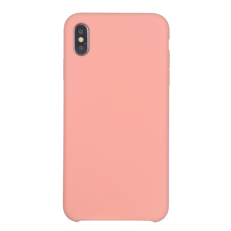 For iPhone XR Four Corners Full Coverage Liquid Silicone Case(Light Pink) - More iPhone Cases by buy2fix | Online Shopping UK | buy2fix