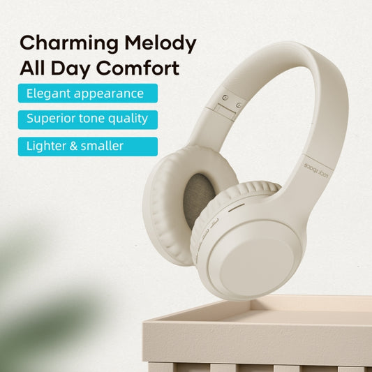 ROCK Space O2 HiFi Bluetooth 5.0 Wireless Headset with Mic, Support TF Card(White) by ROCK