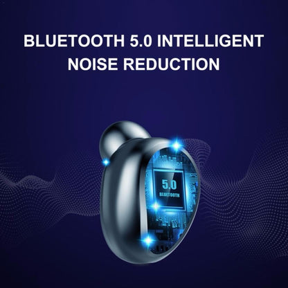 F9-5 Intelligent Noise Cancelling Touch Bluetooth Earphone with Charging Box, Supports Three-screen LED Power Display & HD Call & Power Bank & Siri(White) - Bluetooth Earphone by buy2fix | Online Shopping UK | buy2fix