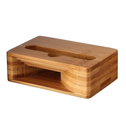 HQ-J101 Universal Bamboo Phone Desktop Stand Holder for Smart Phones within 5.5 inches by buy2fix