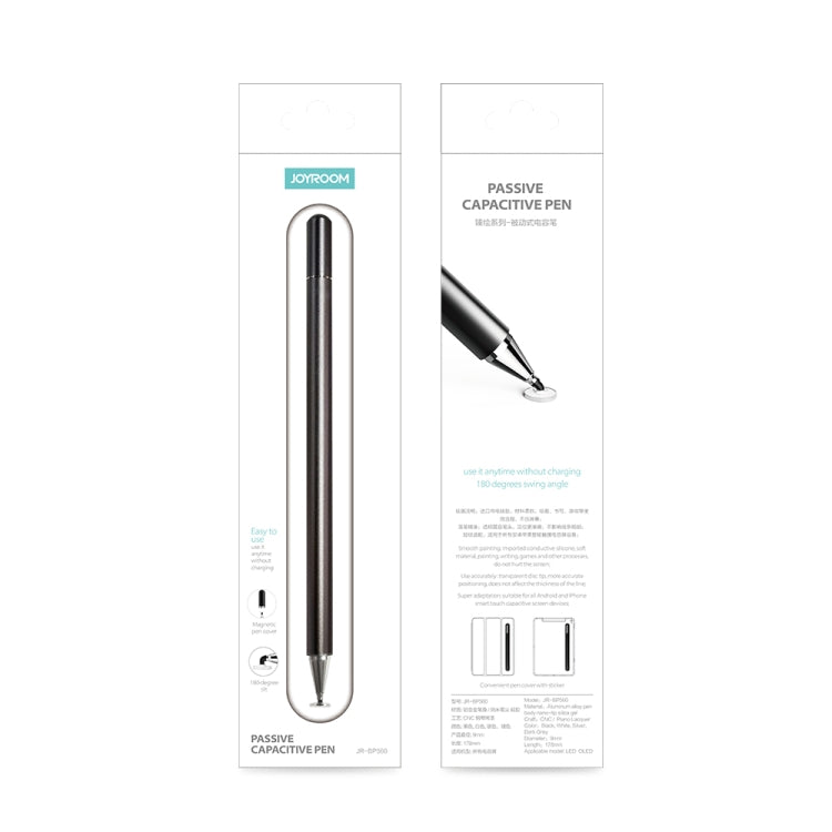 JOYROOM JR-BP560 Excellent Series Portable Universal Passive Disc Head Capacitive Pen with Replaceable Refill(White) - Stylus Pen by JOYROOM | Online Shopping UK | buy2fix