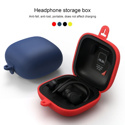 Solid Color Silicone Wireless Bluetooth Earphone Protective Case for Beats Powerbeats Pro(Gray Blue) - Other Case by buy2fix | Online Shopping UK | buy2fix
