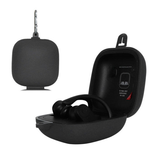 Solid Color Silicone Wireless Bluetooth Earphone Protective Case for Beats Powerbeats Pro(Grey) by buy2fix