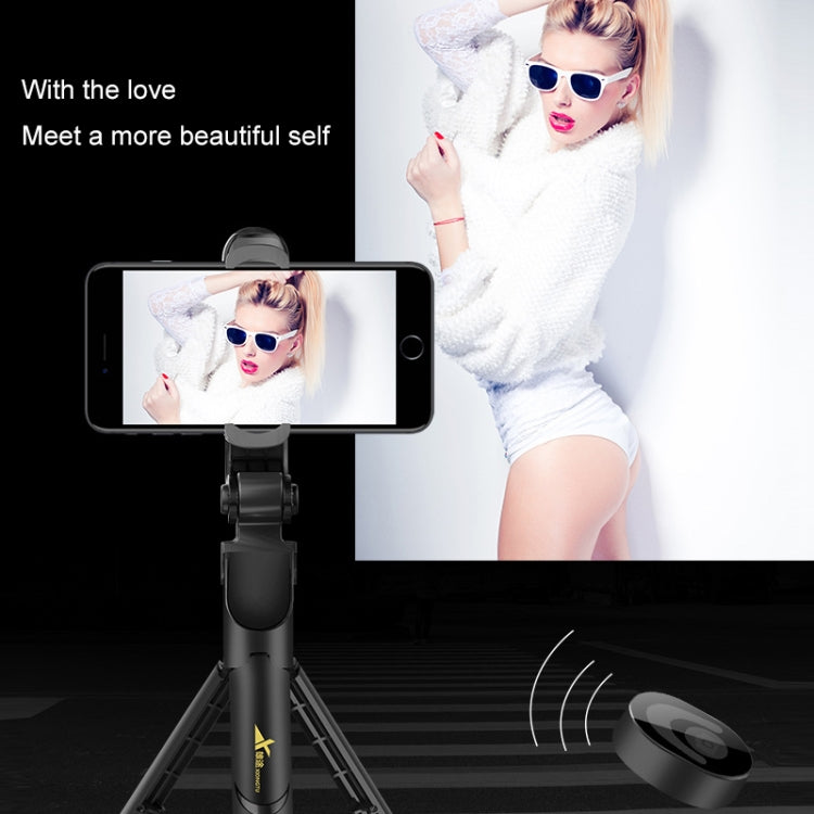 XT-09 Multi-function Live Broadcast Mobile Bluetooth Self-timer Pole Tripod (Black) - Consumer Electronics by buy2fix | Online Shopping UK | buy2fix