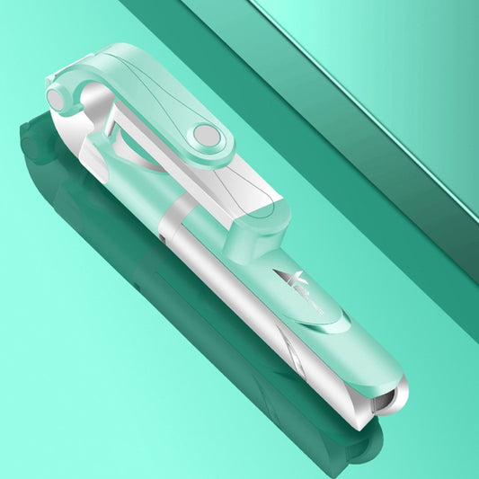 XT-09 Multi-function Live Broadcast Mobile Bluetooth Self-timer Pole Tripod (Mint Green) by buy2fix