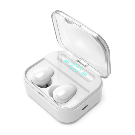X7 TWS V5.0 Binaural Wireless Stereo Bluetooth Headset with Charging Case and Digital Display(White) by buy2fix