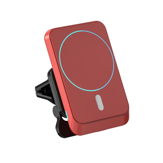 JJT-969 15W Max Output Magnetic Car Air Outlet Bracket Wireless Charger(Red) by buy2fix