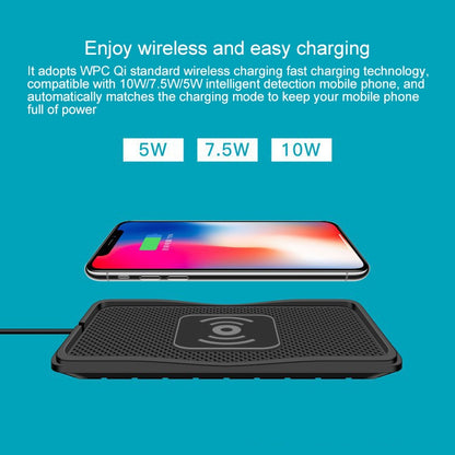 C3 QI Standard Vehicle Anti-skid Wireless Fast Charging Charger - Apple Accessories by buy2fix | Online Shopping UK | buy2fix