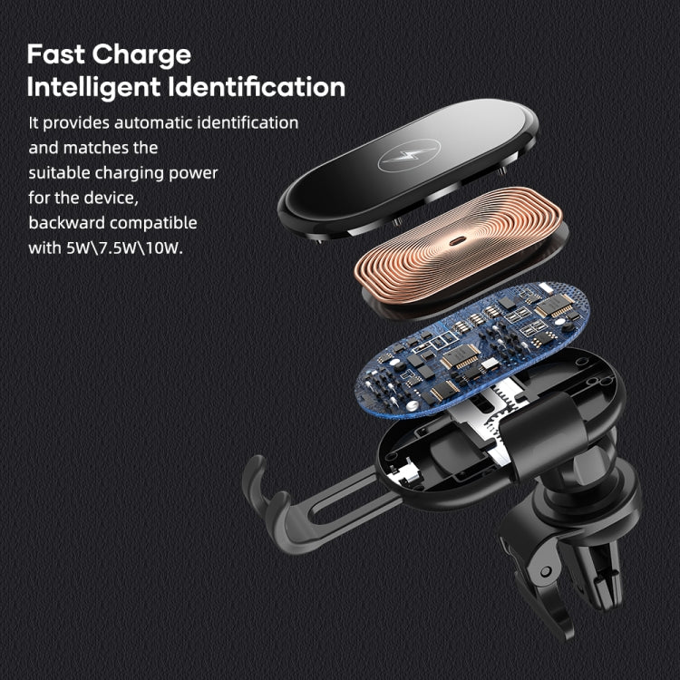 ROCK W31 Car Gravity Wireless Charging Air Outlet Bracket - In Car by ROCK | Online Shopping UK | buy2fix