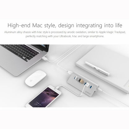 ORICO M3H7-V1 Aluminum Alloy 7 USB 3.0 Ports HUB with 30W Power Adapter - Computer & Networking by ORICO | Online Shopping UK | buy2fix