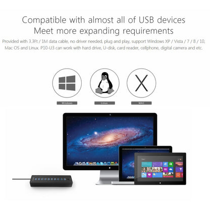 ORICO P10-U3-V1 10 USB 3.0 Ports HUB - Computer & Networking by ORICO | Online Shopping UK | buy2fix