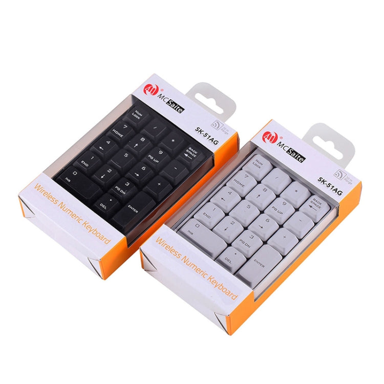 MC Saite SK-51AG 2 in 1 2.4G USB Numeric Wireless Keyboard  & Mini Calculator for Laptop Desktop PC(Black) - Wireless Keyboard by MC Saite | Online Shopping UK | buy2fix