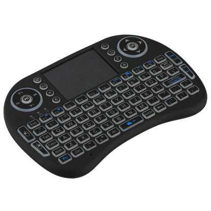 2.4GHz Mini i8 Wireless QWERTY Keyboard with Colorful Backlight & Touchpad & Multimedia Control for PC, Android TV BOX, X-BOX Player, Smartphones(Black) - MINI PC Accessories & Gadgets by buy2fix | Online Shopping UK | buy2fix