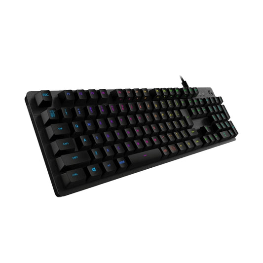 Logitech G512 RGB L-axis Mechanical Wired Gaming Keyboard, Length: 1.8m (Black) by Logitech