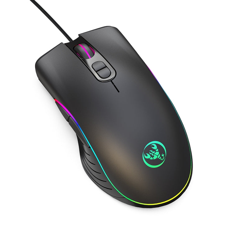 HXSJ A867 USB 6400DPI Four-speed Adjustable RGB Illuminate Wired E-sport Gaming Mouse, Length: 1.5m - Computer & Networking by HXSJ | Online Shopping UK | buy2fix