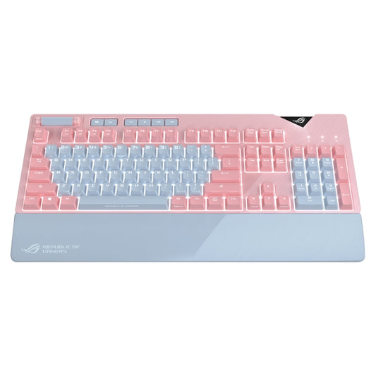 ASUS Strix Flare Pink LTD RGB Backlight Wired Gaming Keyboard with Detachable Wrist Rest (Mechanical Brown Switch) - Wired Keyboard by ASUS | Online Shopping UK | buy2fix