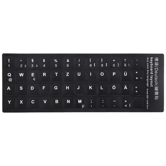 Autocollant de disposition de clavier d'apprentissage allemand pour clavier d'ordinateur portable/ordinateur de bureau