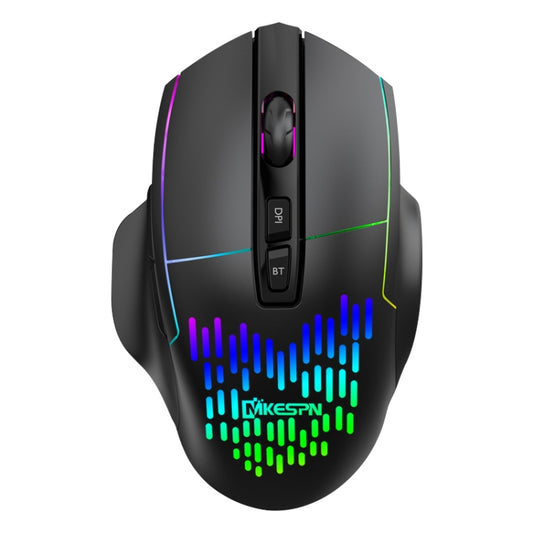 MKESPN X11 Bluetooth Three-modes Charging Wireless RGB Gaming Mouse - Wireless Mice by MKESPN | Online Shopping UK | buy2fix