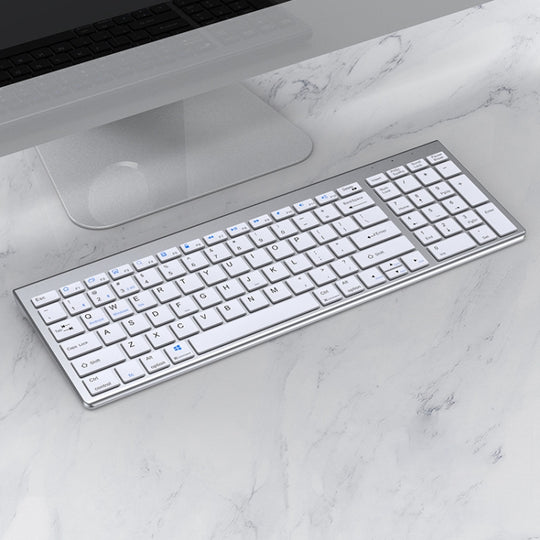 109 Three-mode Wireless Bluetooth Keyboard (Silver)