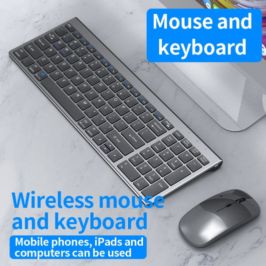 109 Three-mode Wireless Bluetooth Keyboard (Silver) by buy2fix