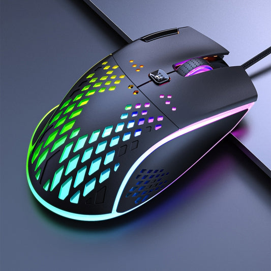 iMICE T97 Gaming Mouse RGB LED Light USB 7 Buttons 7200 DPI Wired Gaming Mouse (Black) by iMICE