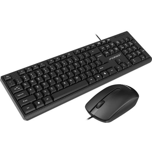 FOREV FV68 Wired Gaming Keyboard Mouse Set (Black) - Wired Keyboard by buy2fix | Online Shopping UK | buy2fix