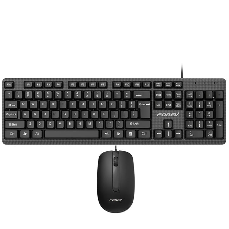 FOREV FV68 Wired Gaming Keyboard Mouse Set (Black) - Wired Keyboard by buy2fix | Online Shopping UK | buy2fix