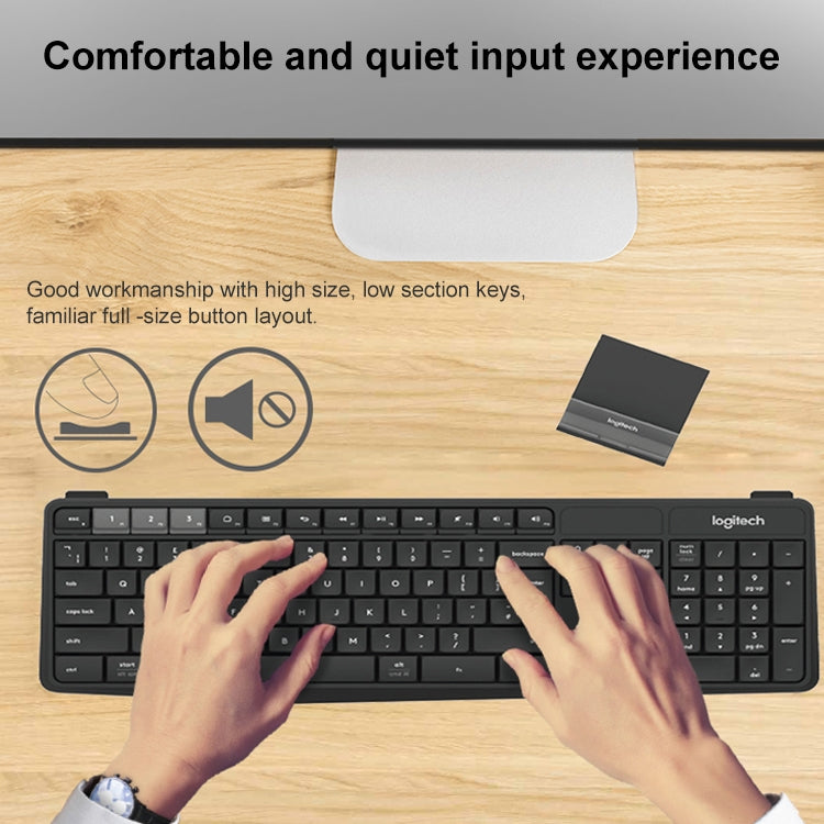 Logitech K375S Wireless Bluetooth Dual Mode Silent Keyboard (Black) - Wireless Keyboard by Logitech | Online Shopping UK | buy2fix