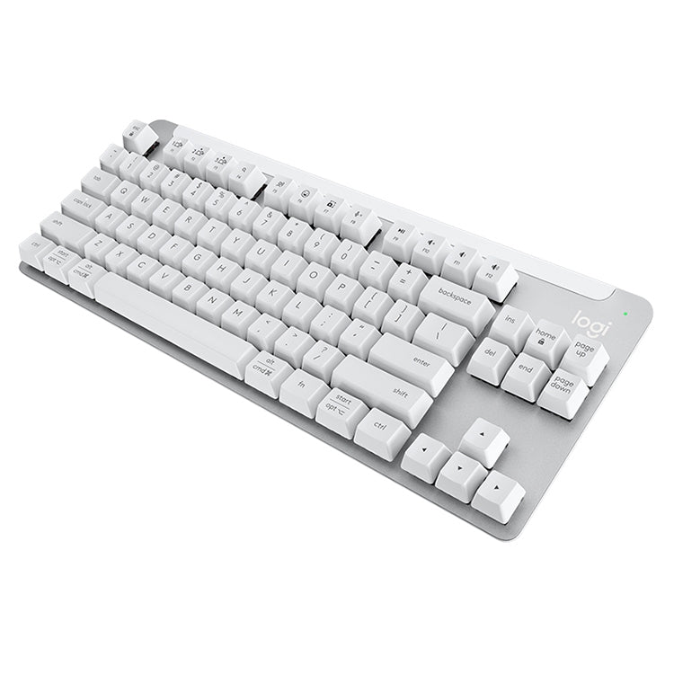 Logitech K855 Wireless Bluetooth Dual Mode Silent Mechanical Keyboard (White) - Wireless Keyboard by Logitech | Online Shopping UK | buy2fix