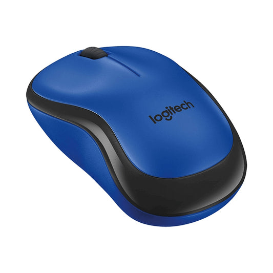 Logitech M220 1200DPI 2.4GHz Ergonomic Wireless Mouse (Blue) by Logitech