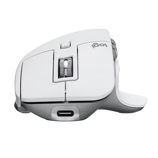 Logitech MX Master 3s 8000DPI 2.4GHz Ergonomic Wireless Bluetooth Dual Mode Mouse (White) by Logitech