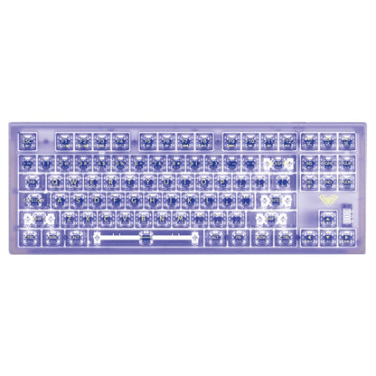 AULA F2183 RGB Wireless Bluetooth Keyboard(Purple) - Wireless Keyboard by AULA | Online Shopping UK | buy2fix