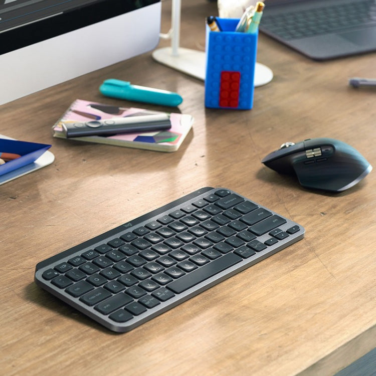 Logitech MX Keys Mini Wireless Bluetooth Ultra-thin Smart Backlit Keyboard (Black) - Wireless Keyboard by Logitech | Online Shopping UK | buy2fix