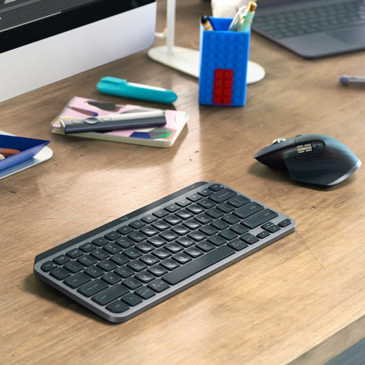 Logitech MX Keys Mini Wireless Bluetooth Ultra-thin Smart Backlit Keyboard (Black) by Logitech