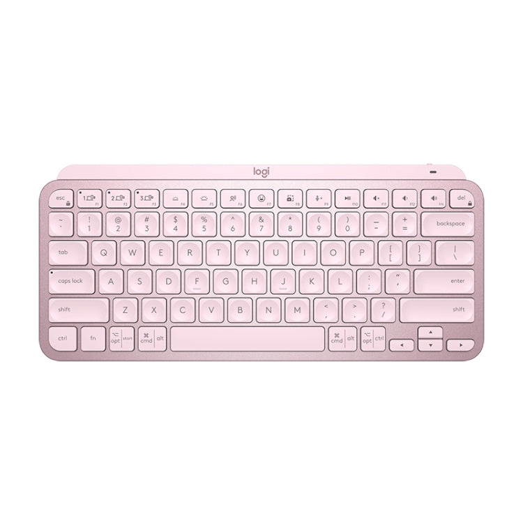 Logitech MX Keys Mini Wireless Bluetooth Ultra-thin Smart Backlit Keyboard (Pink) - Wireless Keyboard by Logitech | Online Shopping UK | buy2fix