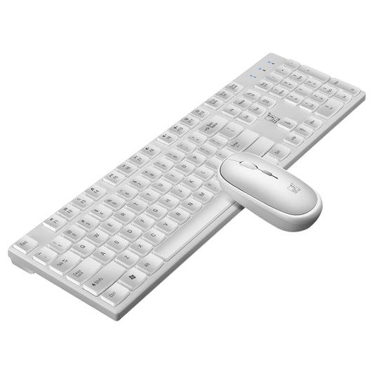 ZGB 8820 Candy Color Wireless Keyboard + Mouse Set (White) by Chasing Leopard