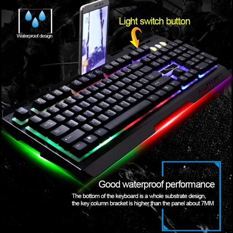 Chasing Leopard G700 USB RGB Backlight Wired Optical Gaming Mouse and Keyboard Set, Keyboard Cable Length: 1.35m, Mouse Cable Length: 1.3m(Black) - Computer & Networking by Chasing Leopard | Online Shopping UK | buy2fix