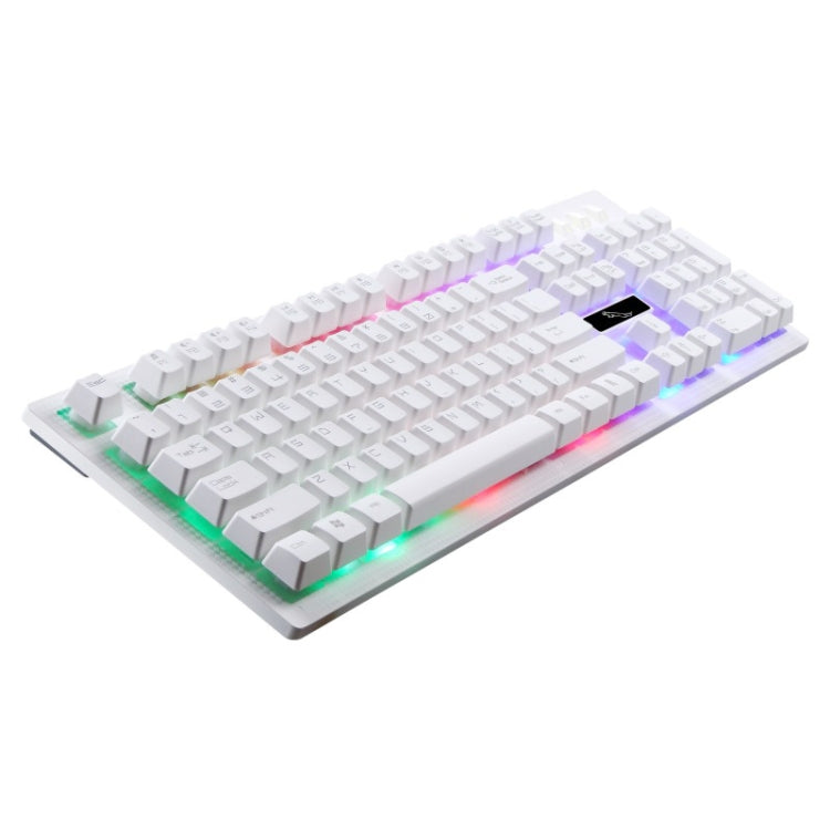 ZGB G20 104 Keys USB Wired Mechanical Feel Glowing Computer Keyboard Gaming Keyboard(White) - Wired Keyboard by buy2fix | Online Shopping UK | buy2fix