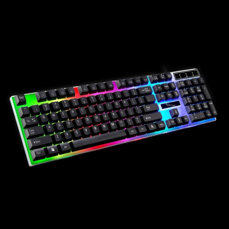 ZGB G21 104 Keys USB Wired Mechanical Feel Colorful Backlight Office Computer Keyboard Gaming Keyboard(Black) - Wired Keyboard by buy2fix | Online Shopping UK | buy2fix