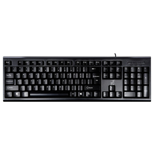 ZGB Q9 104 Keys USB Wired Grid Texture General Gaming Office Keyboard(Black) by buy2fix