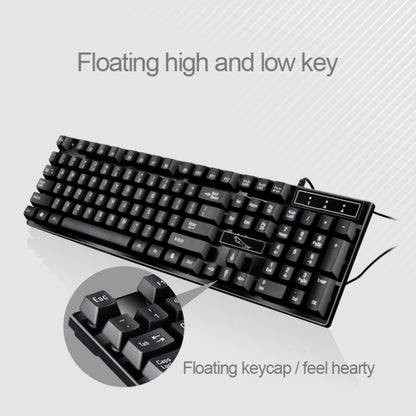 ZGB Q17 104 Keys USB Wired Suspension Gaming Office Keyboard for Laptop, PC(White) - Wired Keyboard by buy2fix | Online Shopping UK | buy2fix